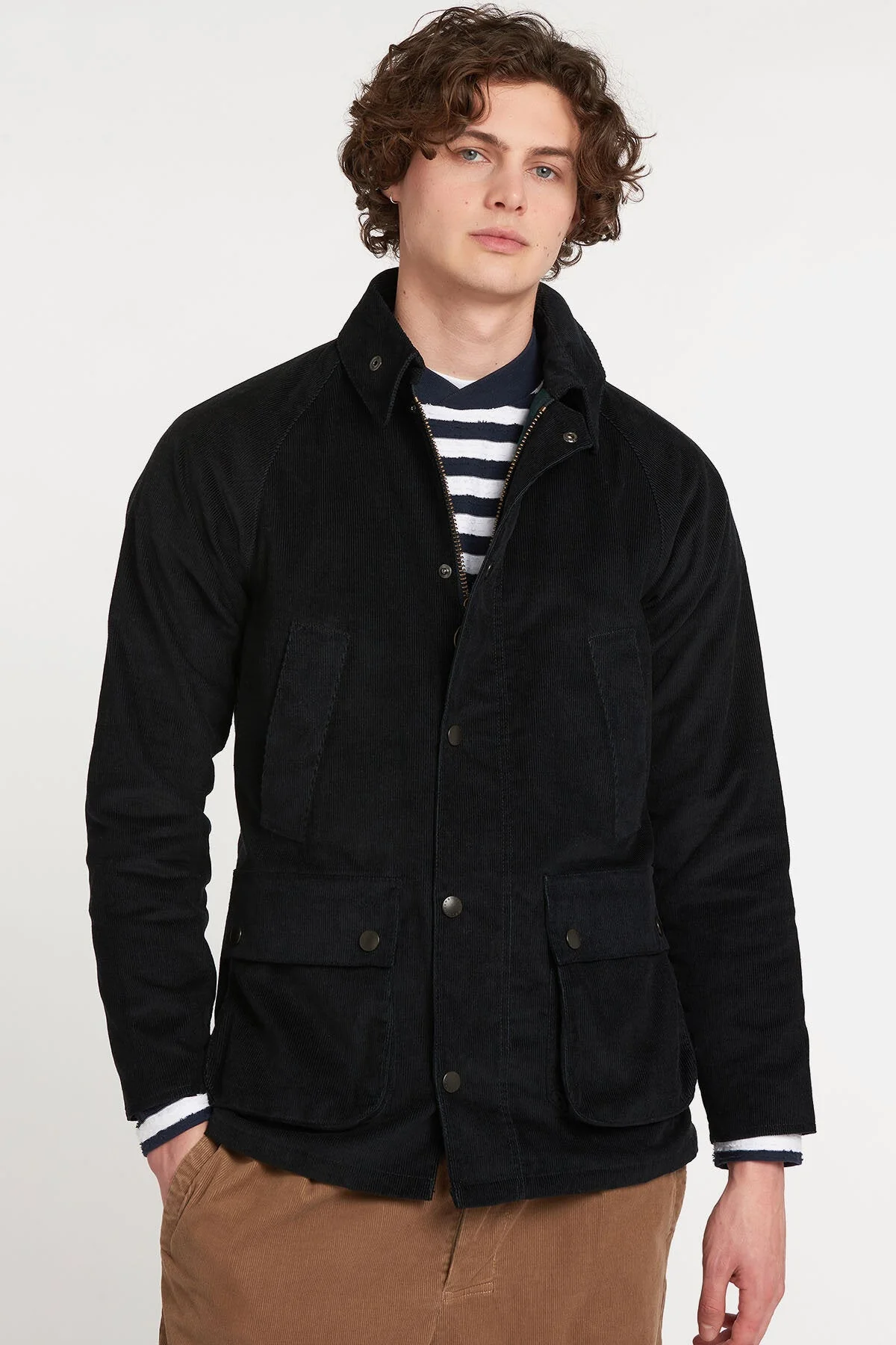 Velvet Bedale Jacket - NAVY