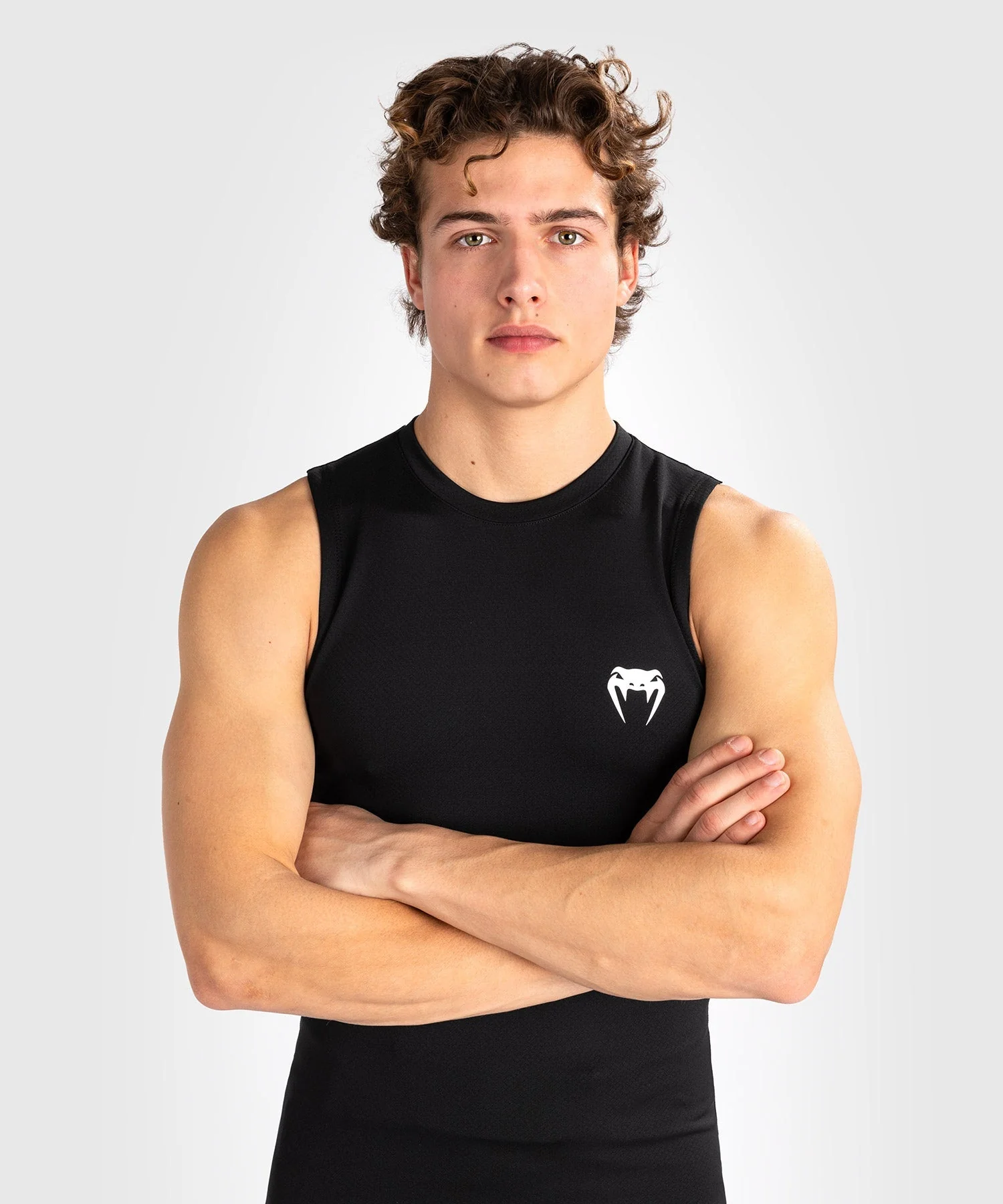 Venum Contender Men's Sleeveless Rashguard - Black/White