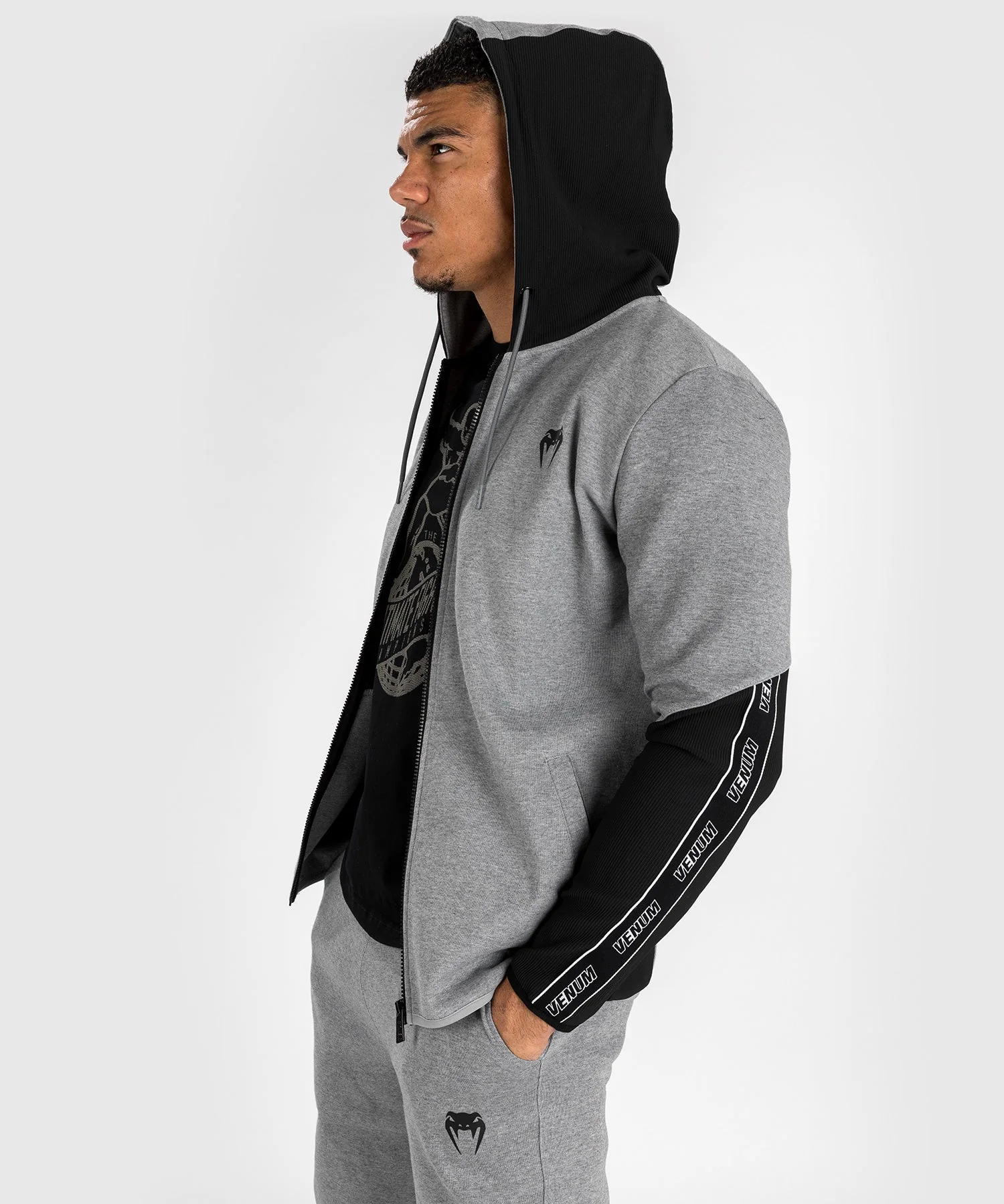 Venum Contender 4.0 Men's Hoodie - Heather Grey/Black