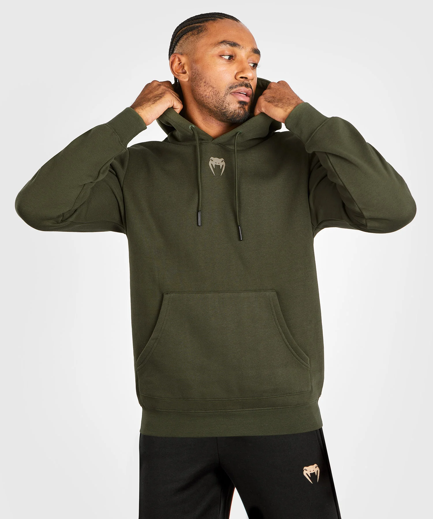 UFC Adrenaline by Venum Fight Week Men's Pullover Hoodie - Khaki