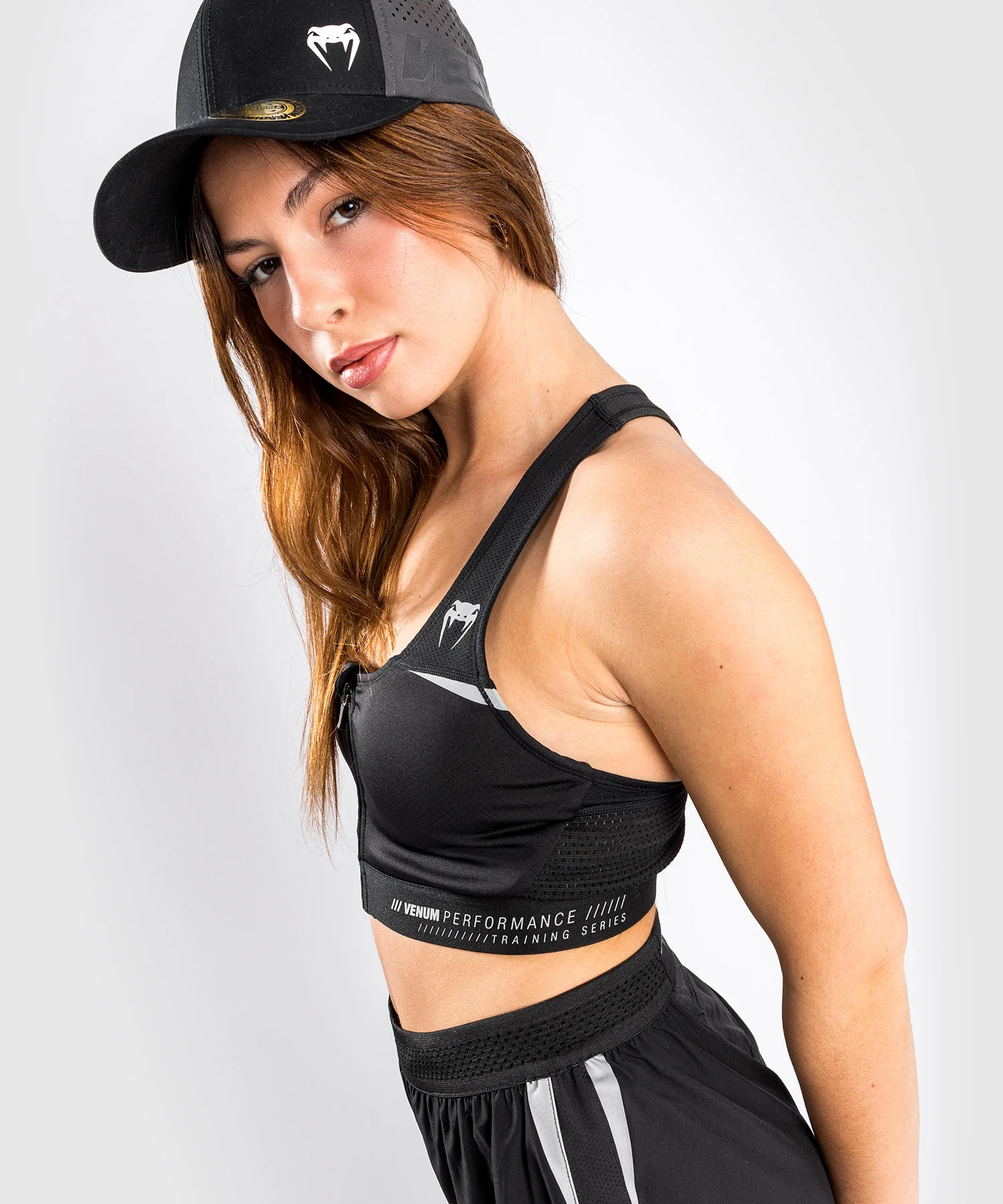 Venum Tempest 2.0 Women's Sport Bra – Black/Grey
