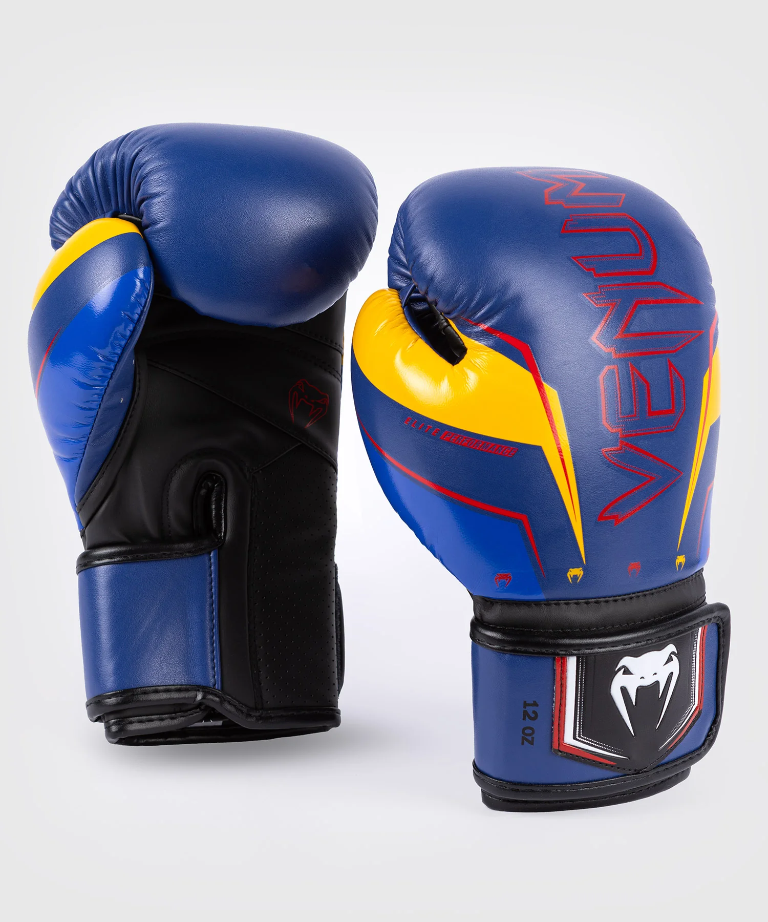 Venum Elite Evo Boxing Gloves - Blue/Yellow