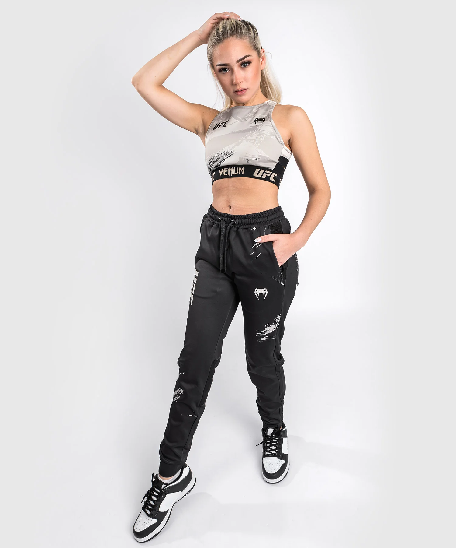 UFC Venum Authentic Fight Week 2.0 Women's Pant - Black/Sand