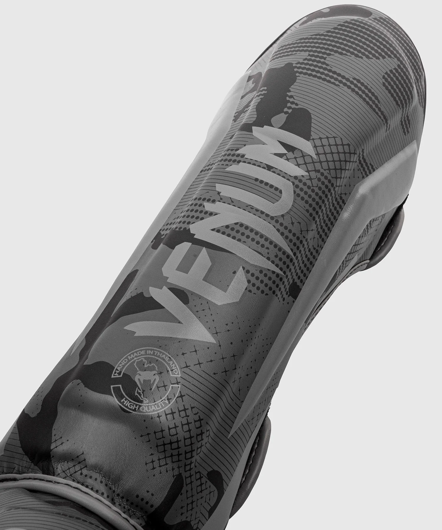 Venum Elite Shin Guards - Black/Dark camo