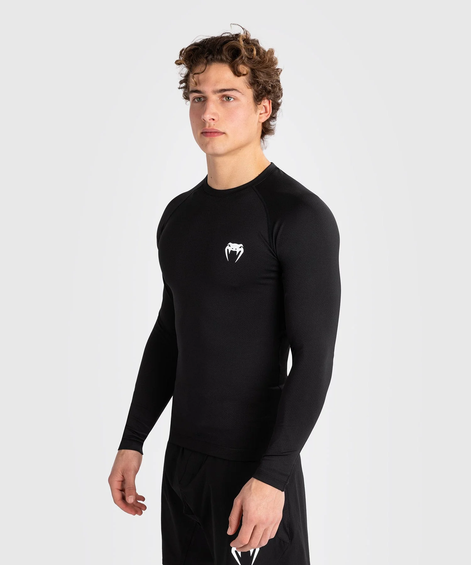 Venum Contender Men's Long Sleeve Rashguard - Black/White