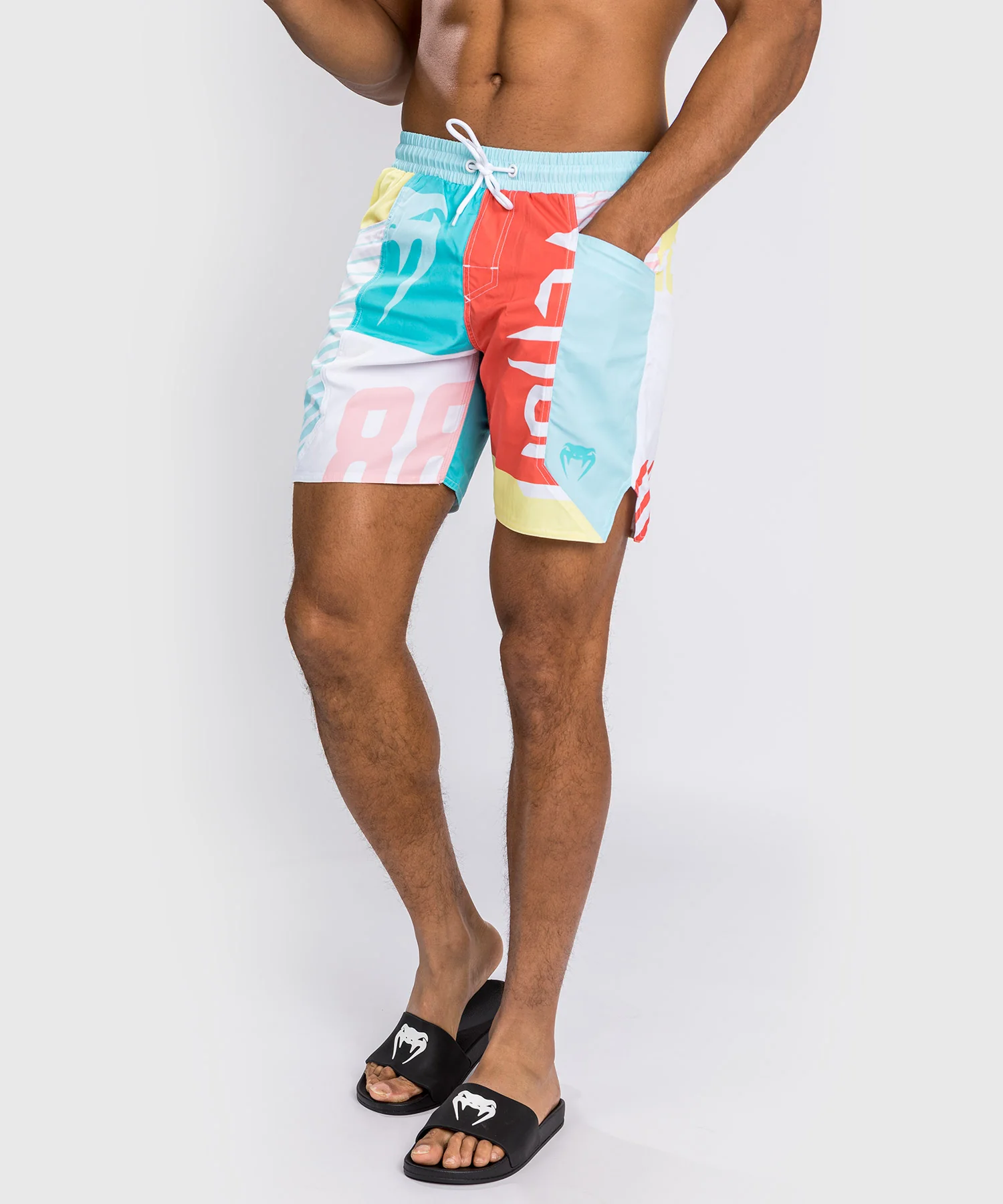 Venum Summer 88 Boardshorts - Clearwater Blue/Flame Red