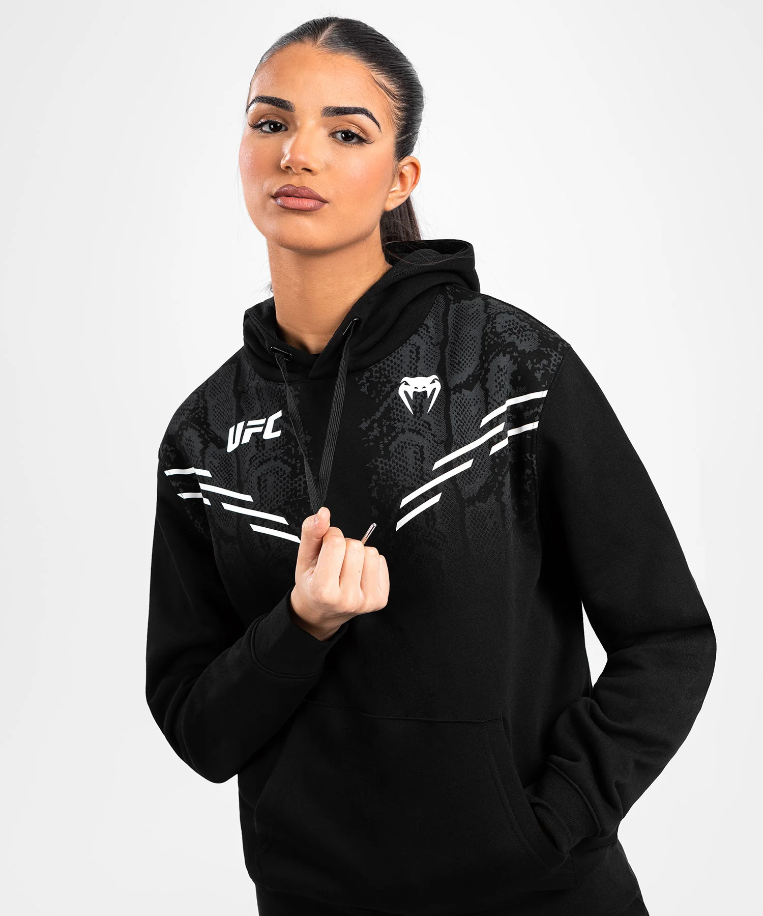 UFC Adrenaline by Venum Replica Women's Pullover Hoodie - Black