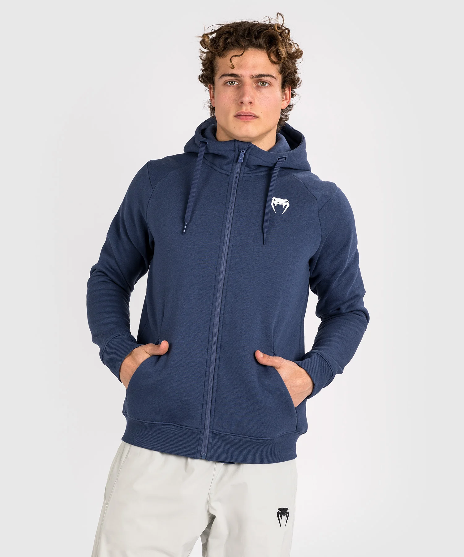 Venum Strikeland Full Zip Hoodie - Navy Blue