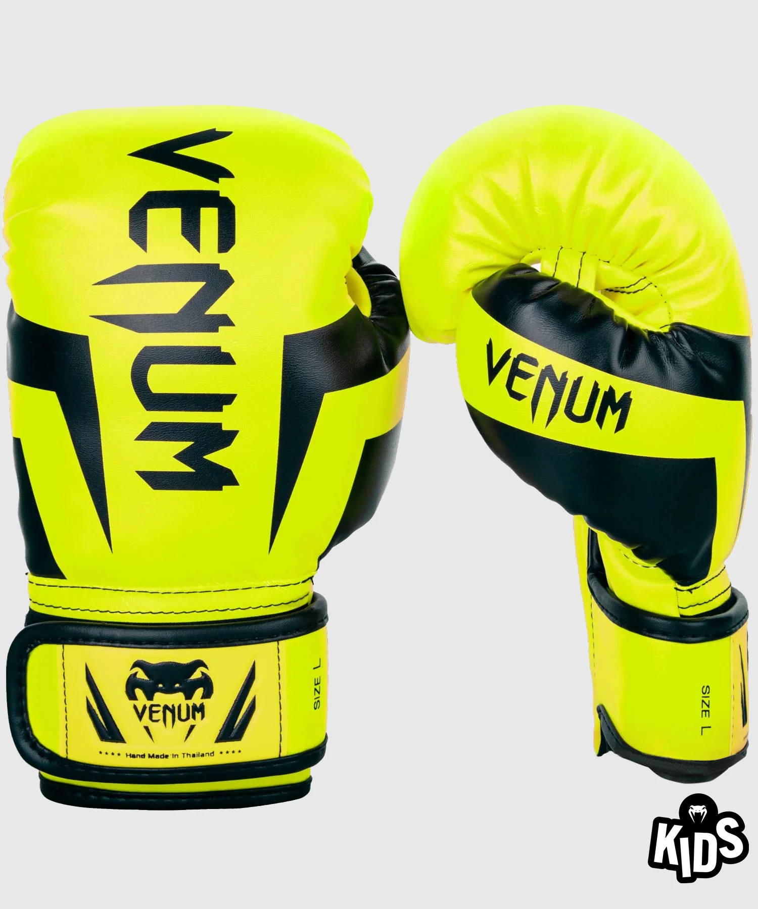 Venum Kids Elite Boxing Gloves. Neo Yellow