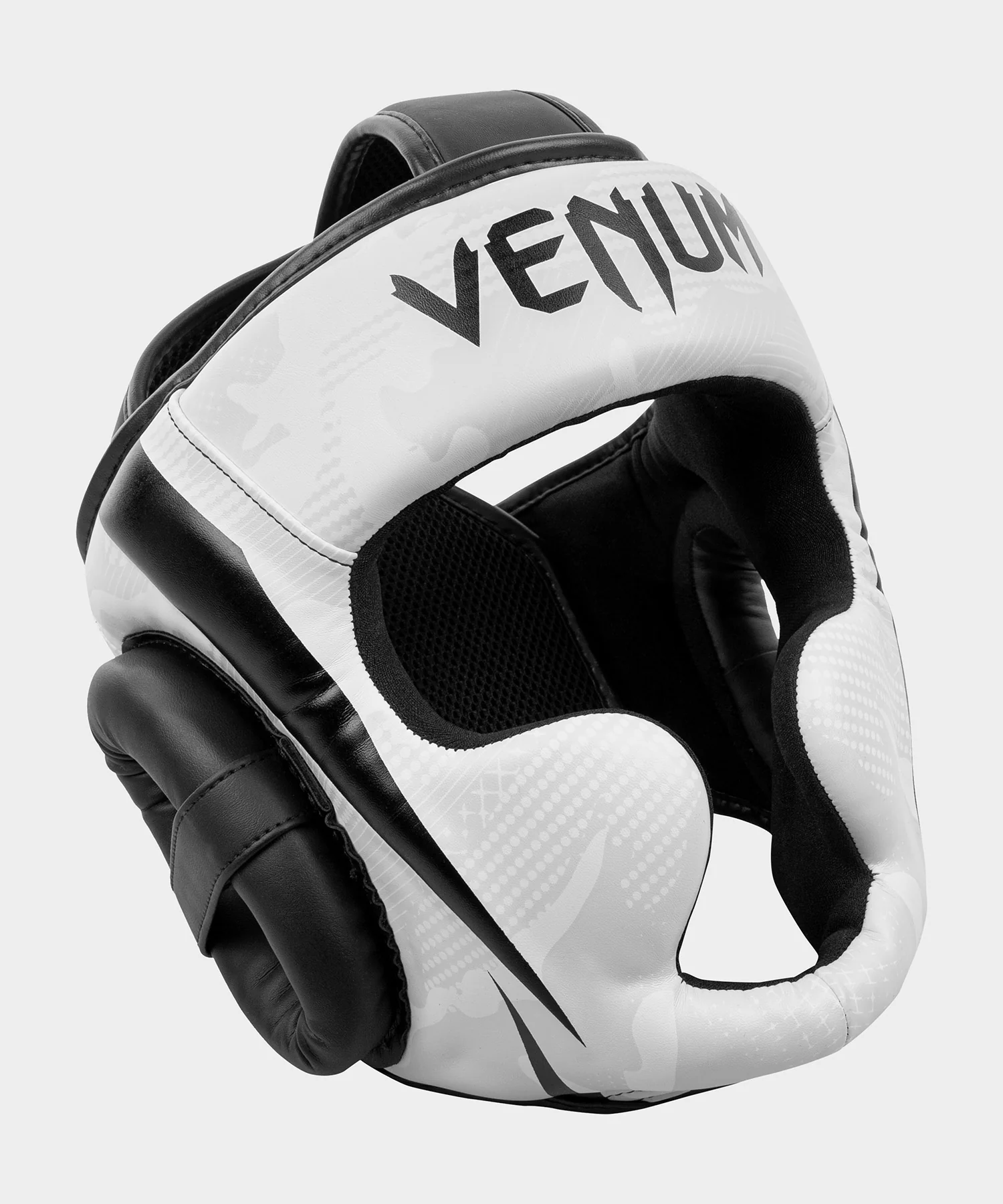 Venum Elite Boxing Headgear - White/Camo
