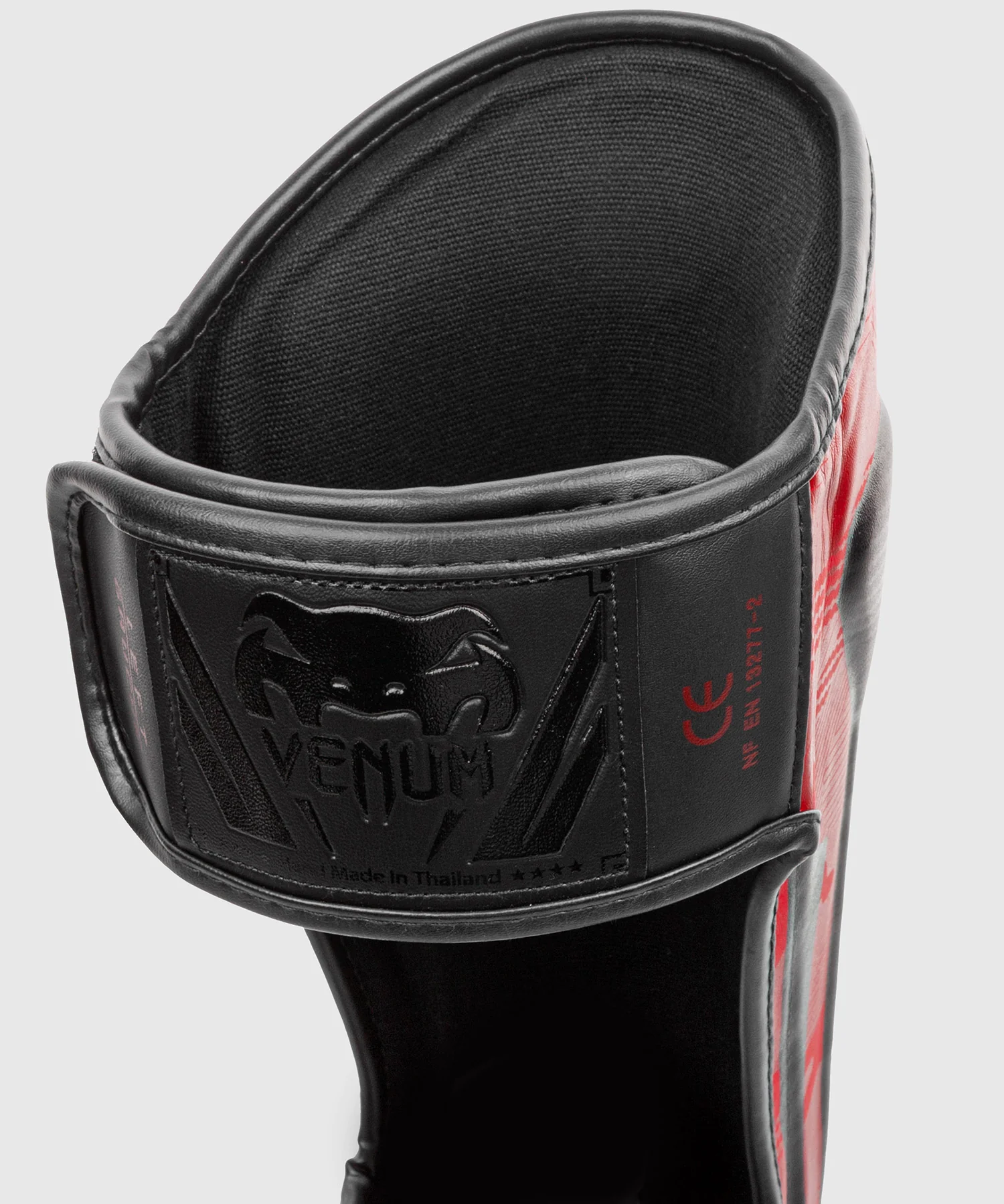 Venum Elite Shin Guards - Red Camo