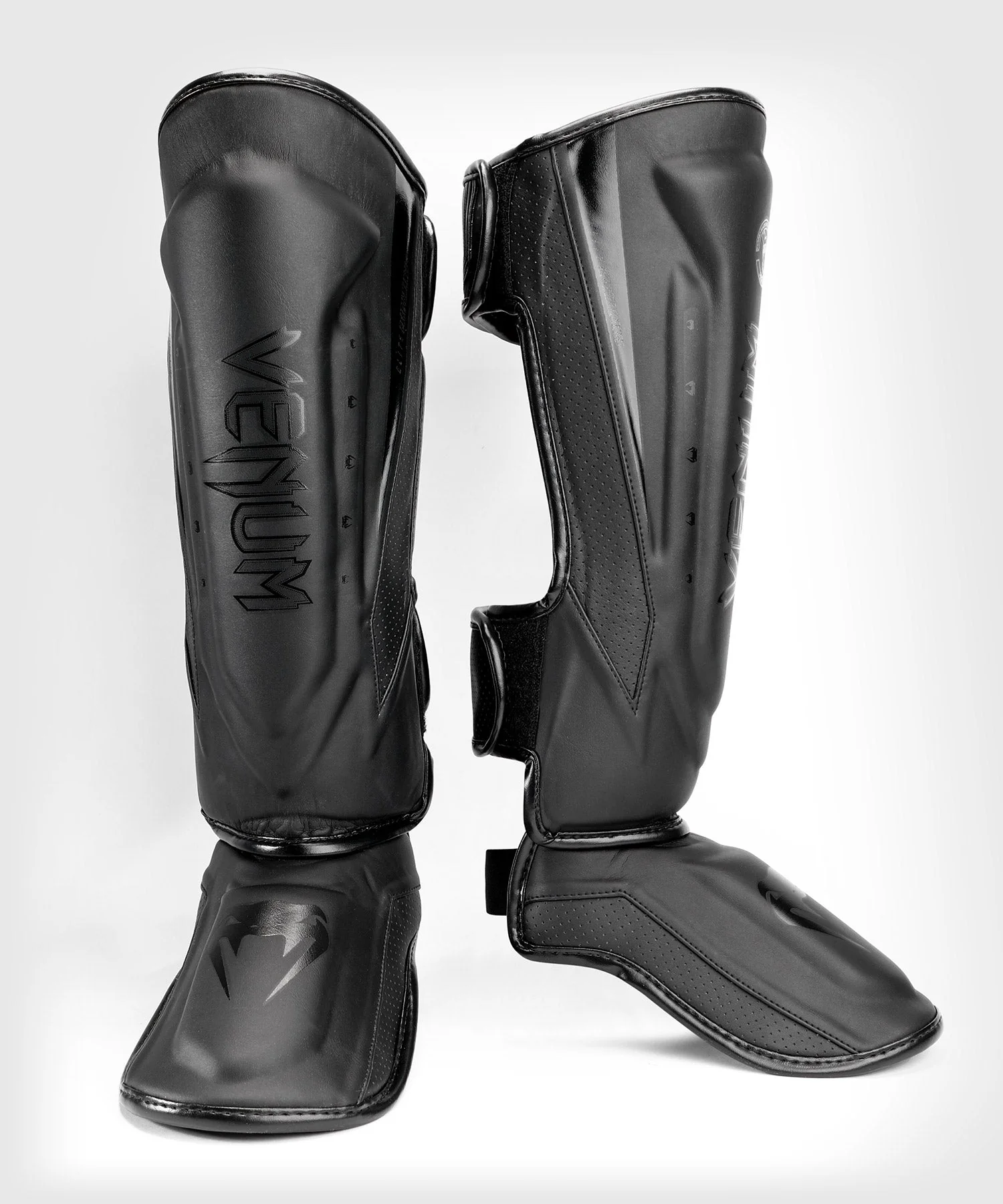 Venum Elite Evo Shin Guards - Black/Black