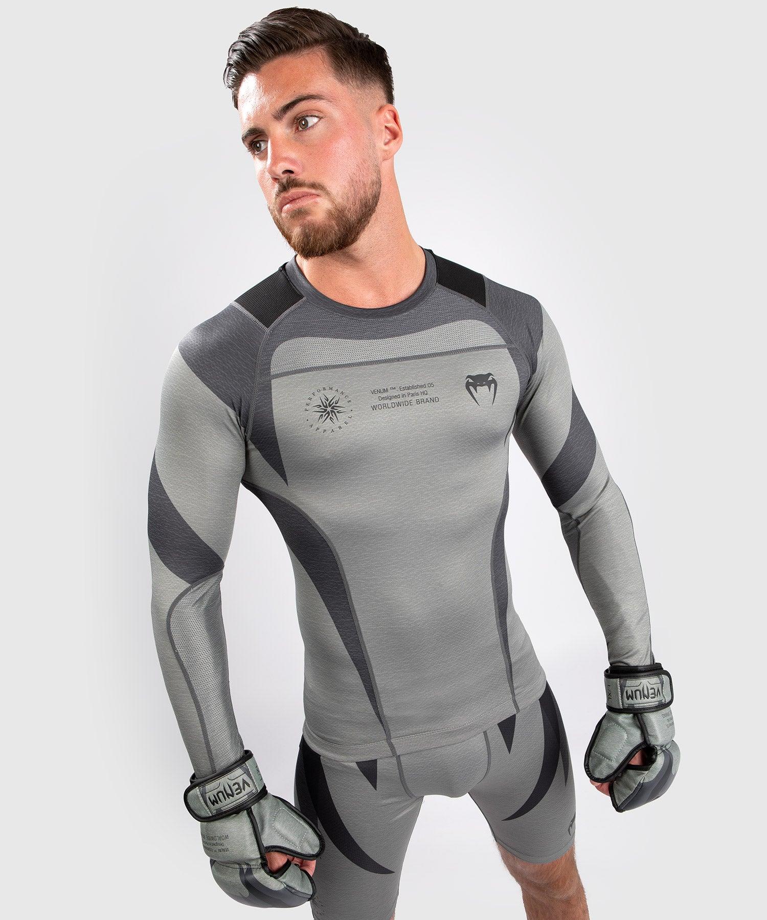 Venum Stone Rashguard - Long Sleeves - Mineral Green