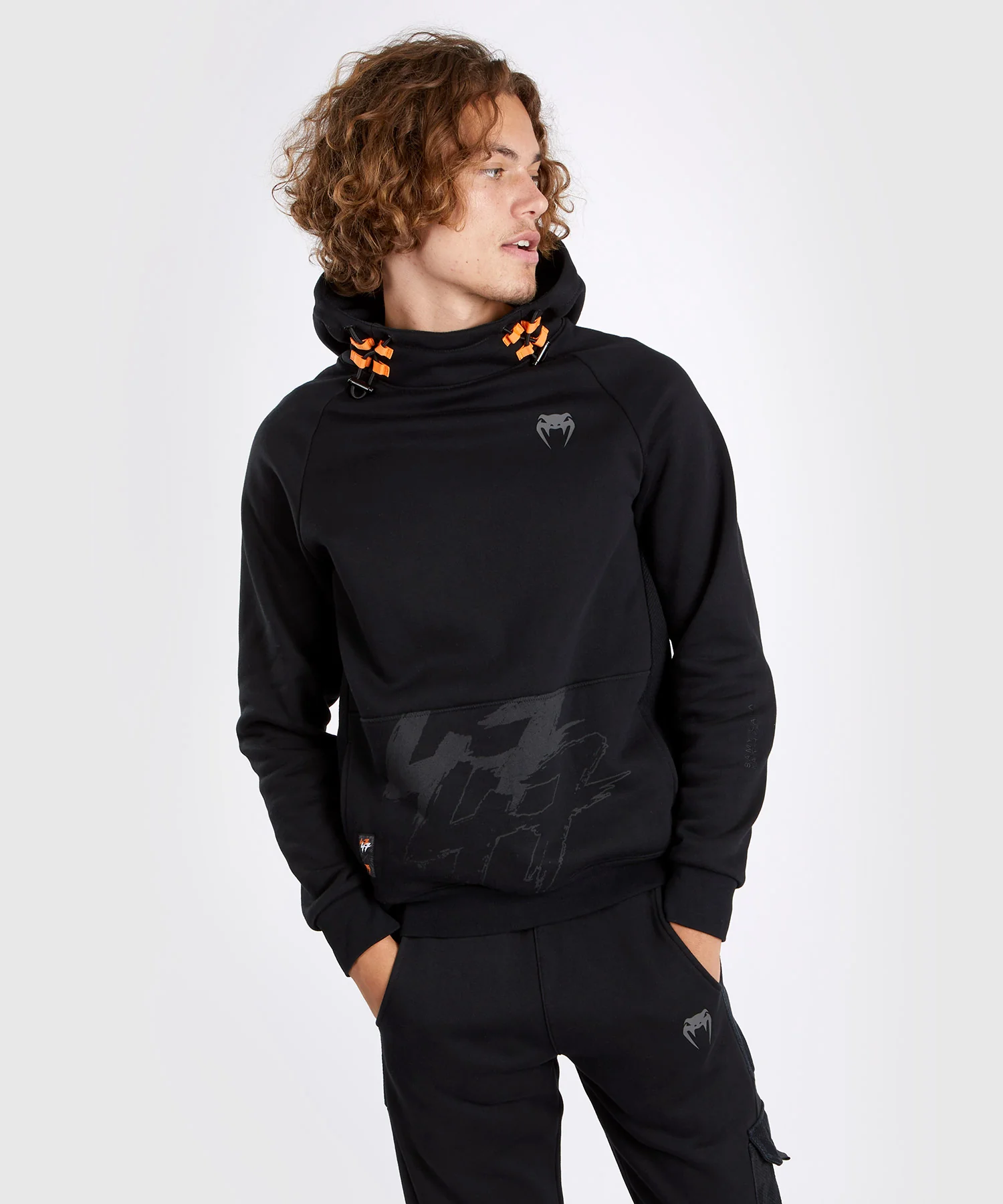 Venum S47 Hoodie - Black/Orange