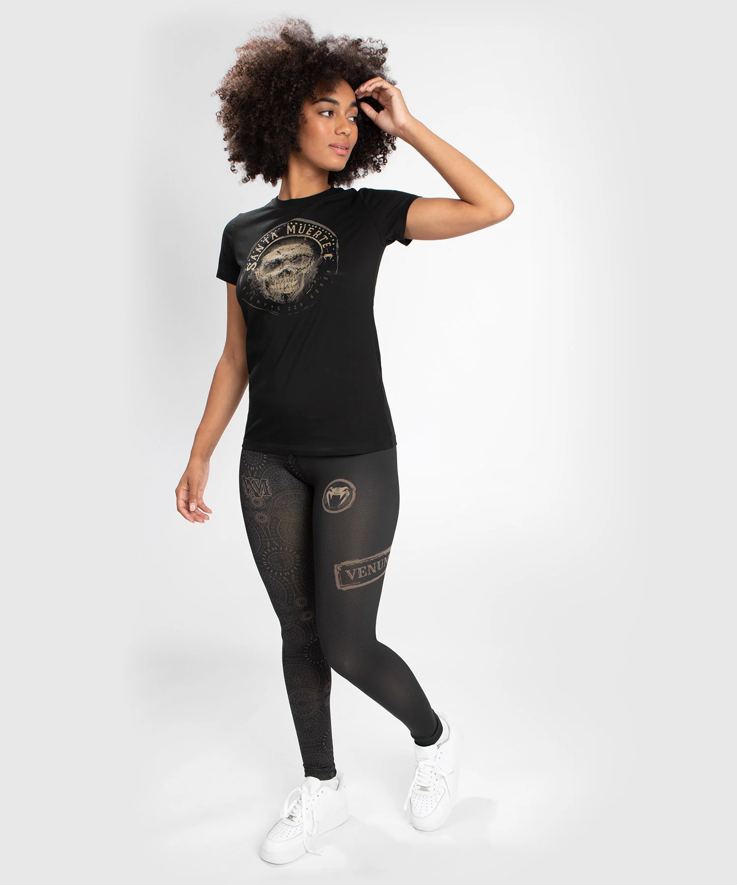 Venum Women Santa Muerte Dark Side - T-shirt - Black/Brown