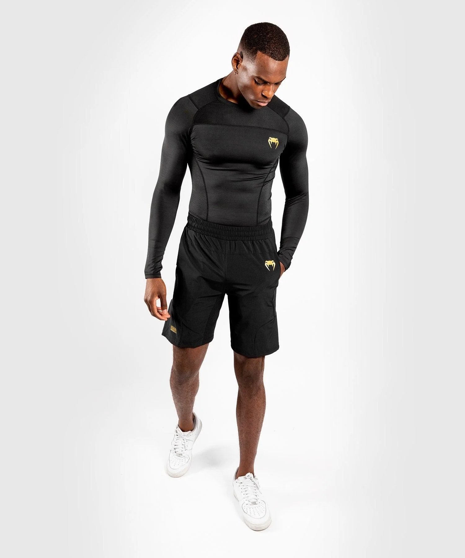 Venum G-Fit Training Shorts - Black/Gold