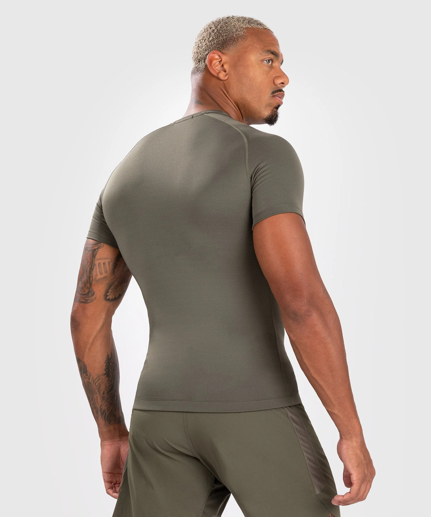 Venum Contender Men's Short Sleeve Rashguard - Khaki