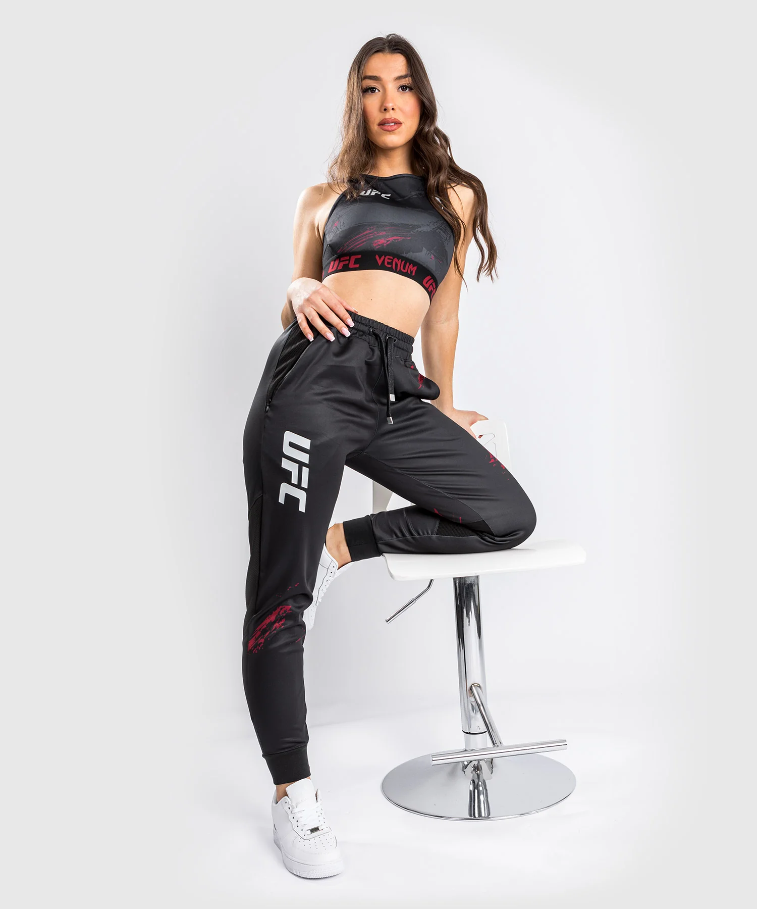 UFC Venum Authentic Fight Week 2.0 Women's Pant - Black/Red
