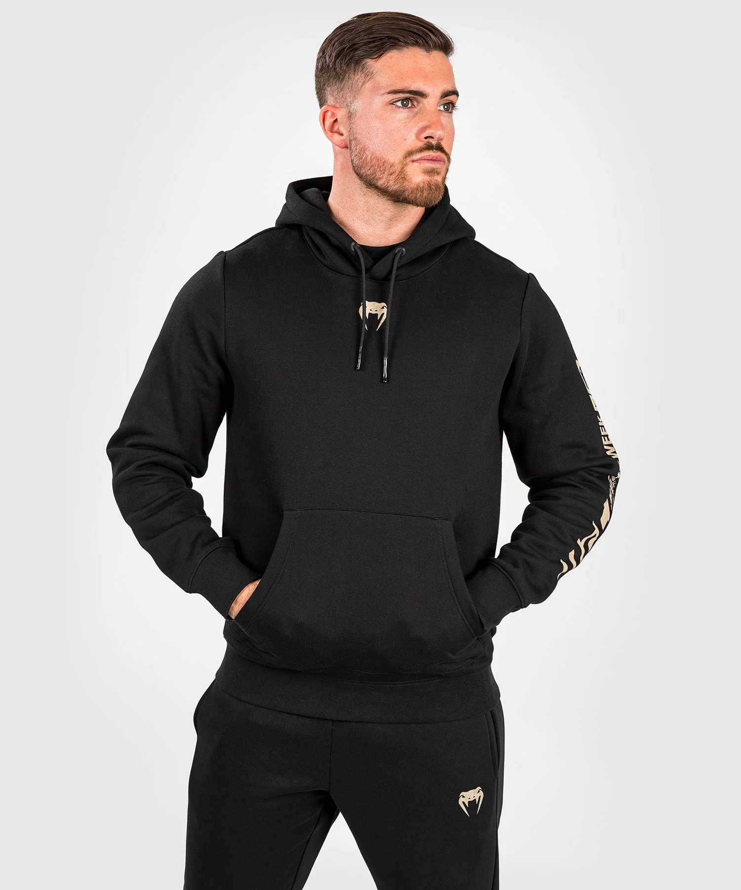 UFC Adrenaline by Venum Fight Week Men's Pullover Hoodie - Black