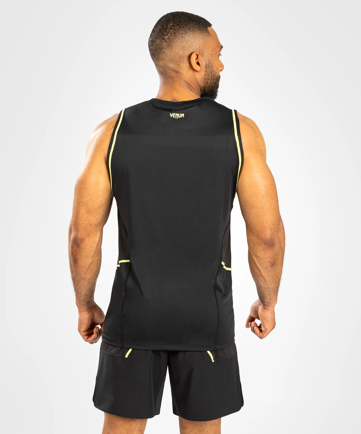 Venum Fusion 2.0 Men' Dry-Tech Tank Top - Black/Yellow