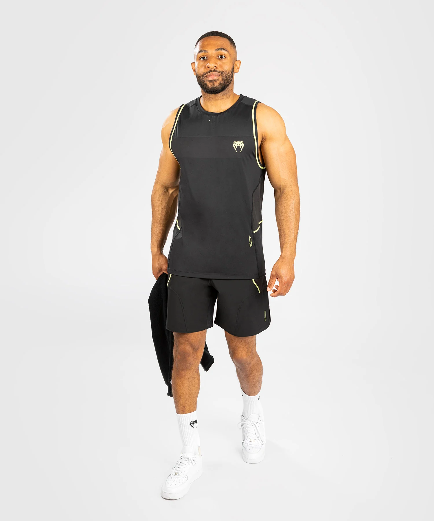 Venum Fusion 2.0 Men' Dry-Tech Tank Top - Black/Yellow