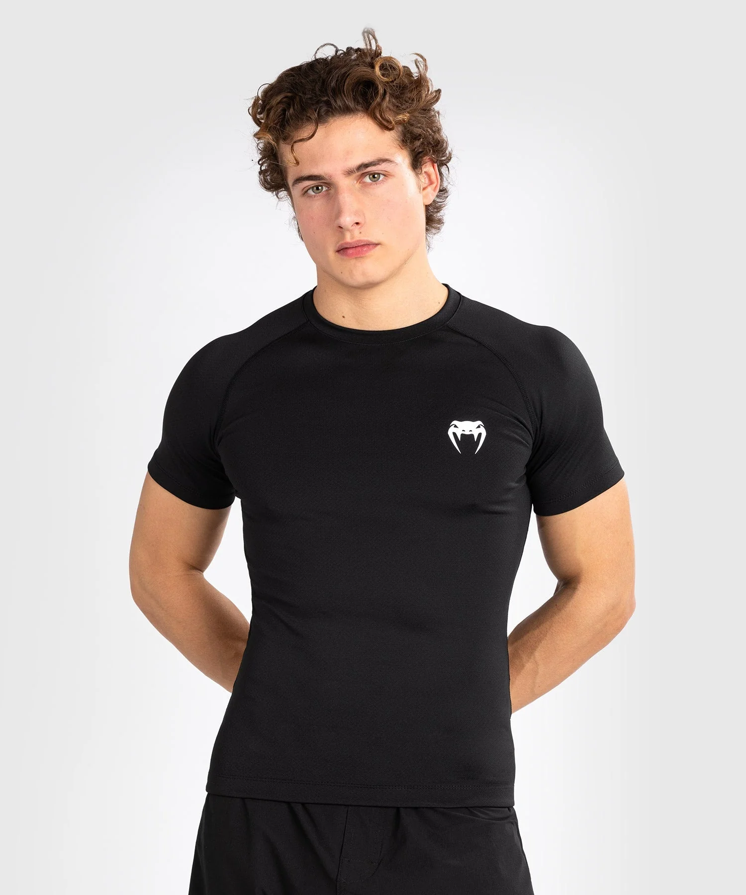 Venum Contender Men's Short Sleeve Rashguard - Black/White
