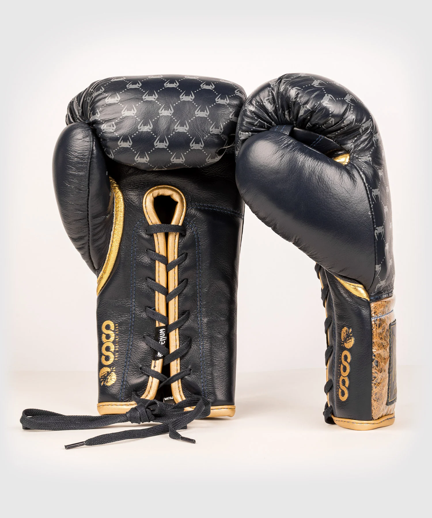 Venum Coco Monogram Pro Lace Up Boxing Gloves - State Blue