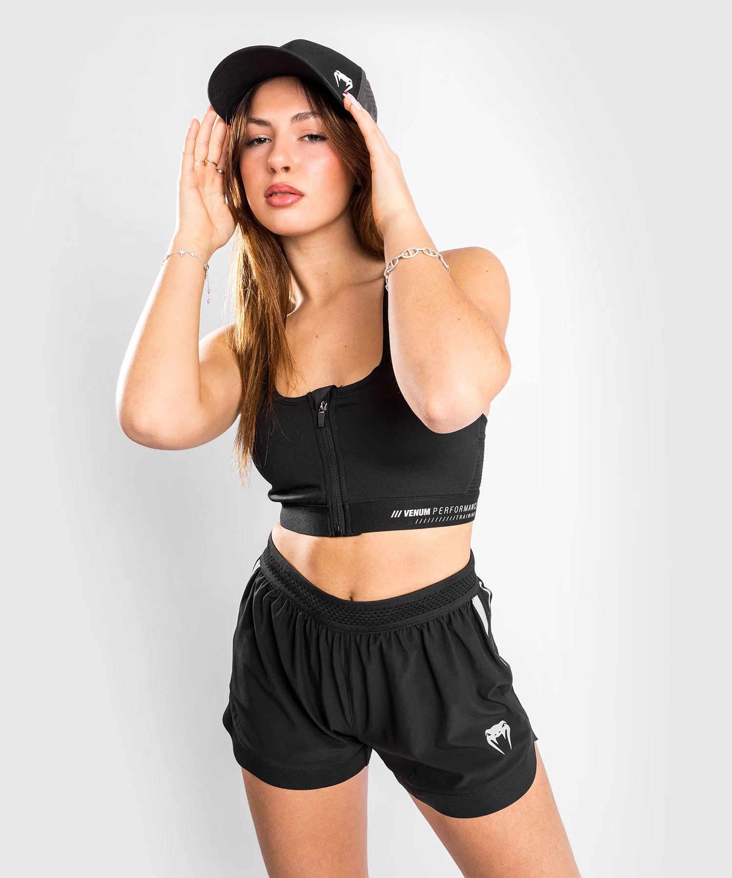 Venum Tempest 2.0 Women's Sport Bra – Black/Grey