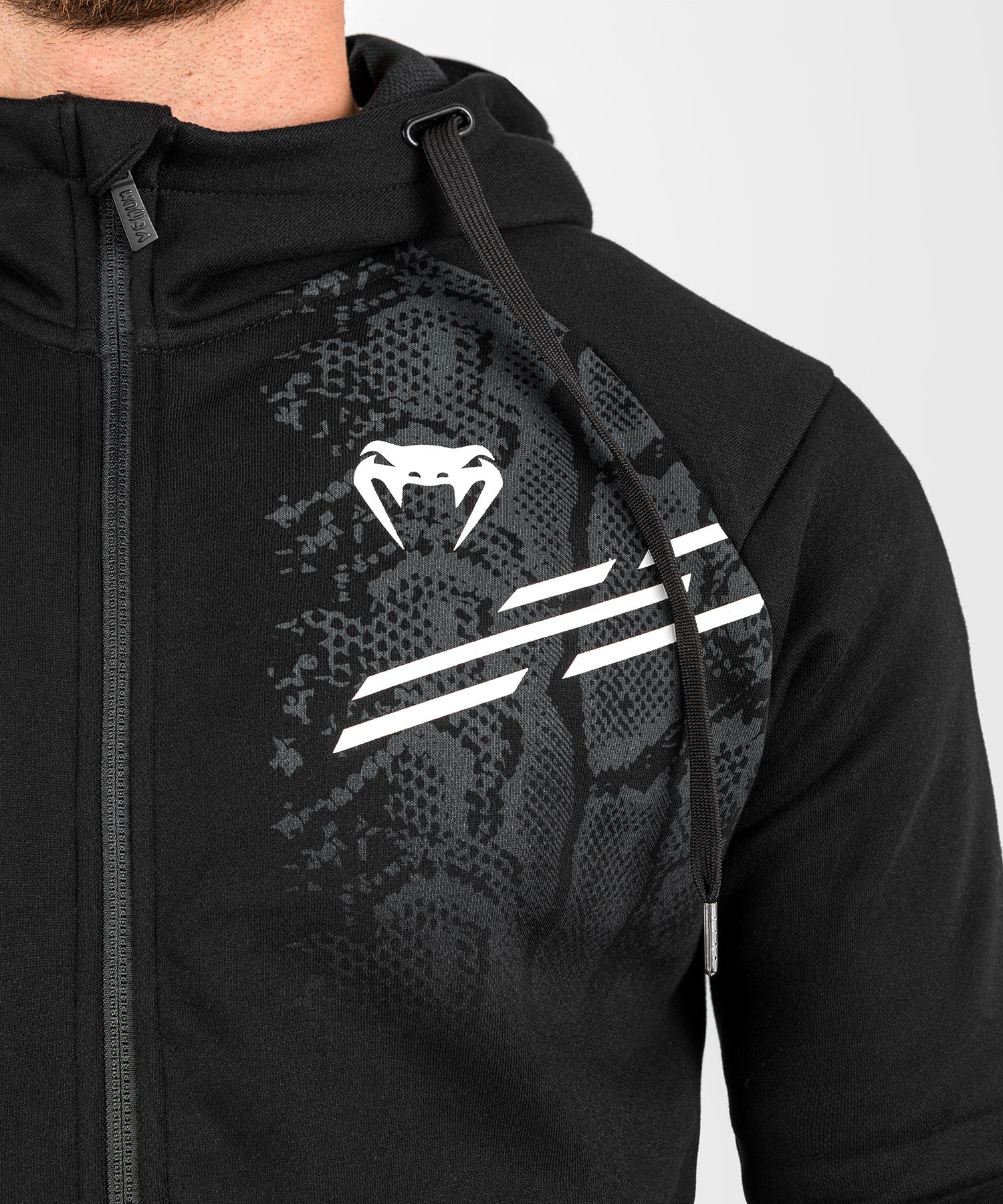 UFC Adrenaline by Venum Replica Men's Zip Hoodie - Black