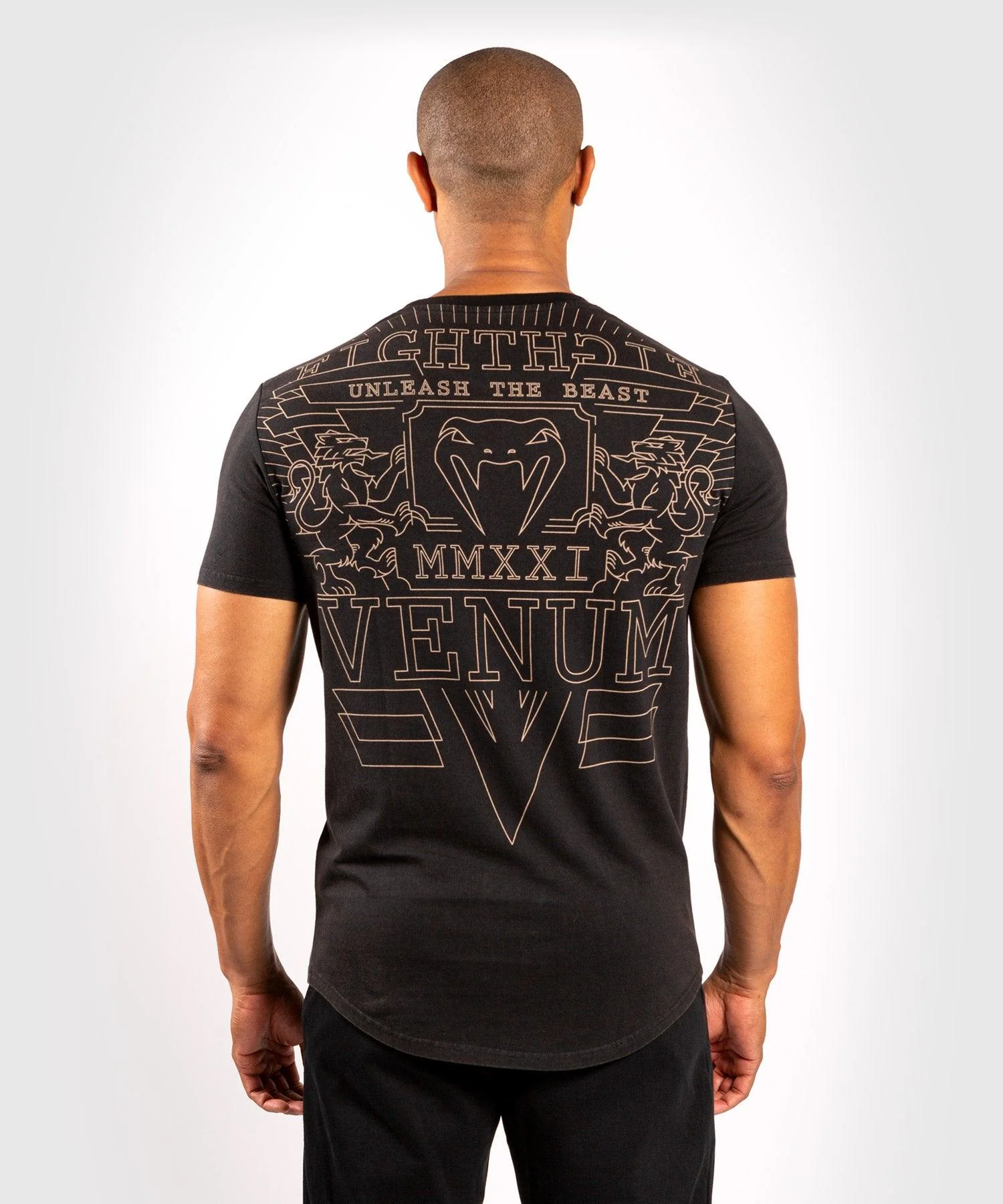 Venum Lions21 T-shirt - Black/Sand