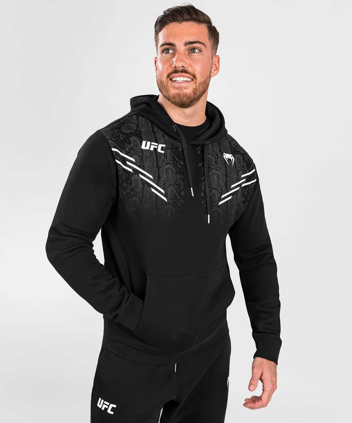 UFC Adrenaline by Venum Replica Men's Pullover Hoodie - Black