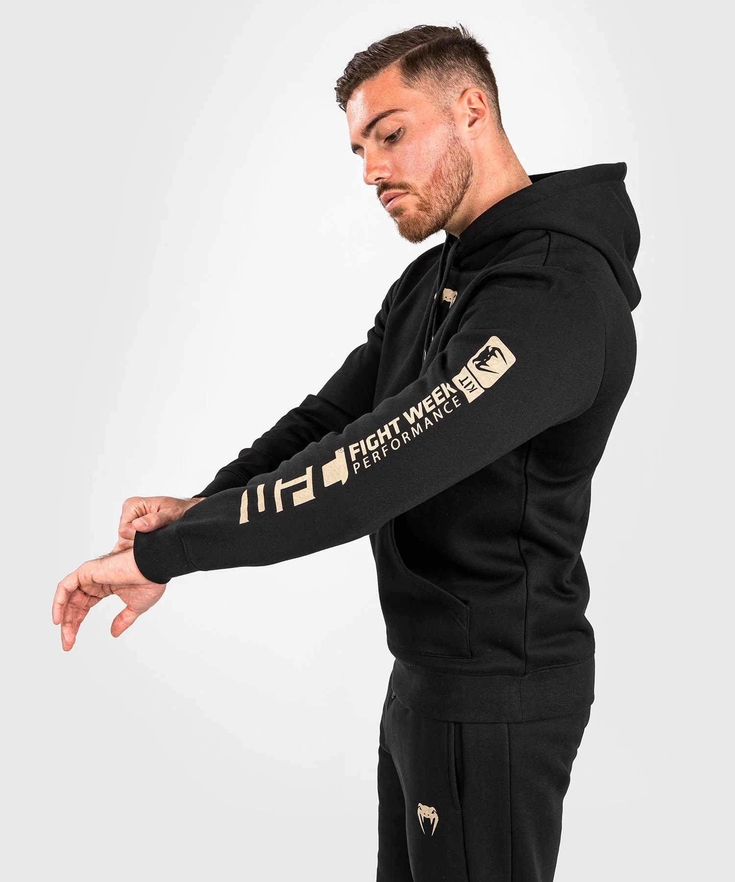 UFC Adrenaline by Venum Fight Week Men's Pullover Hoodie - Black