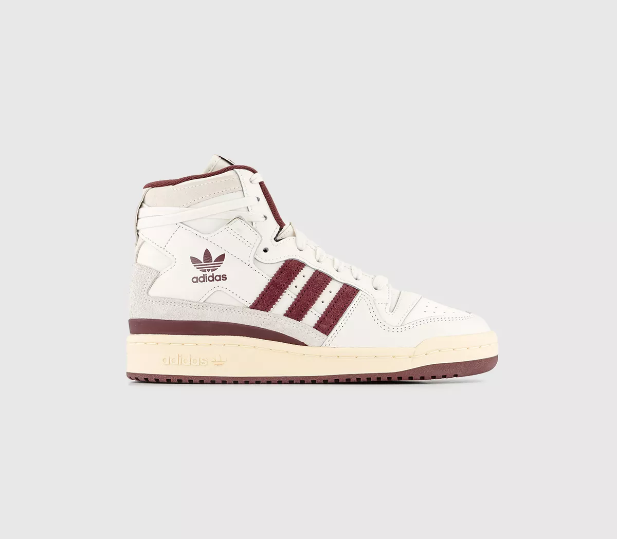 adidas Forum 84 Hi Trainers  Off White Shadow Red