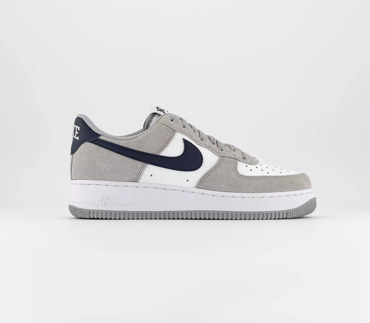 Nike Air Force 1 07 Trainers Lt Smoke Grey Midnight Navy Summit