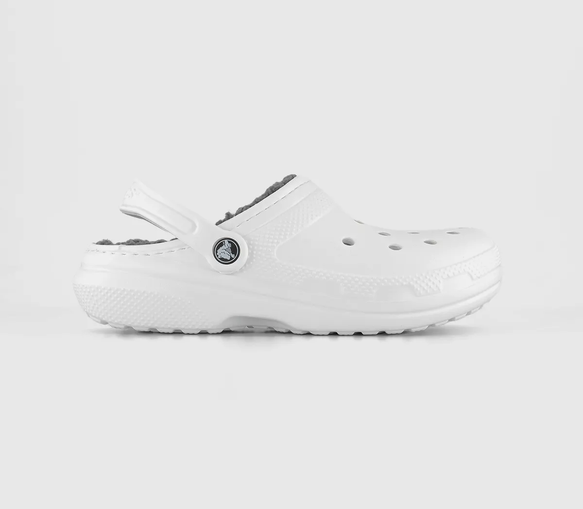 Crocs Classic Lined Clogs White Grey