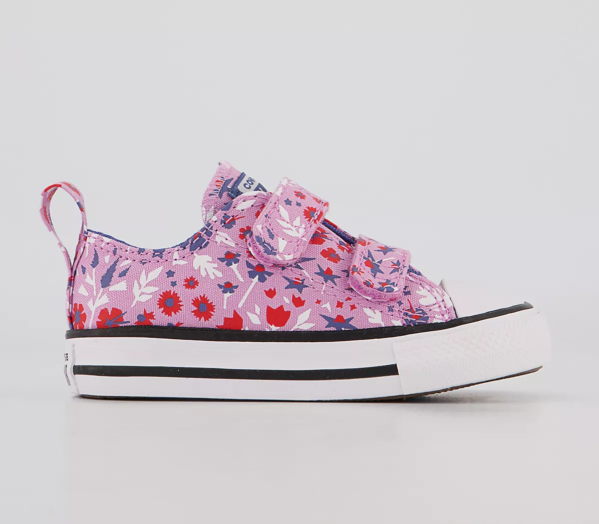 Converse All Star 2vlace Trainers Beyond Pink Washed Indigo Floral