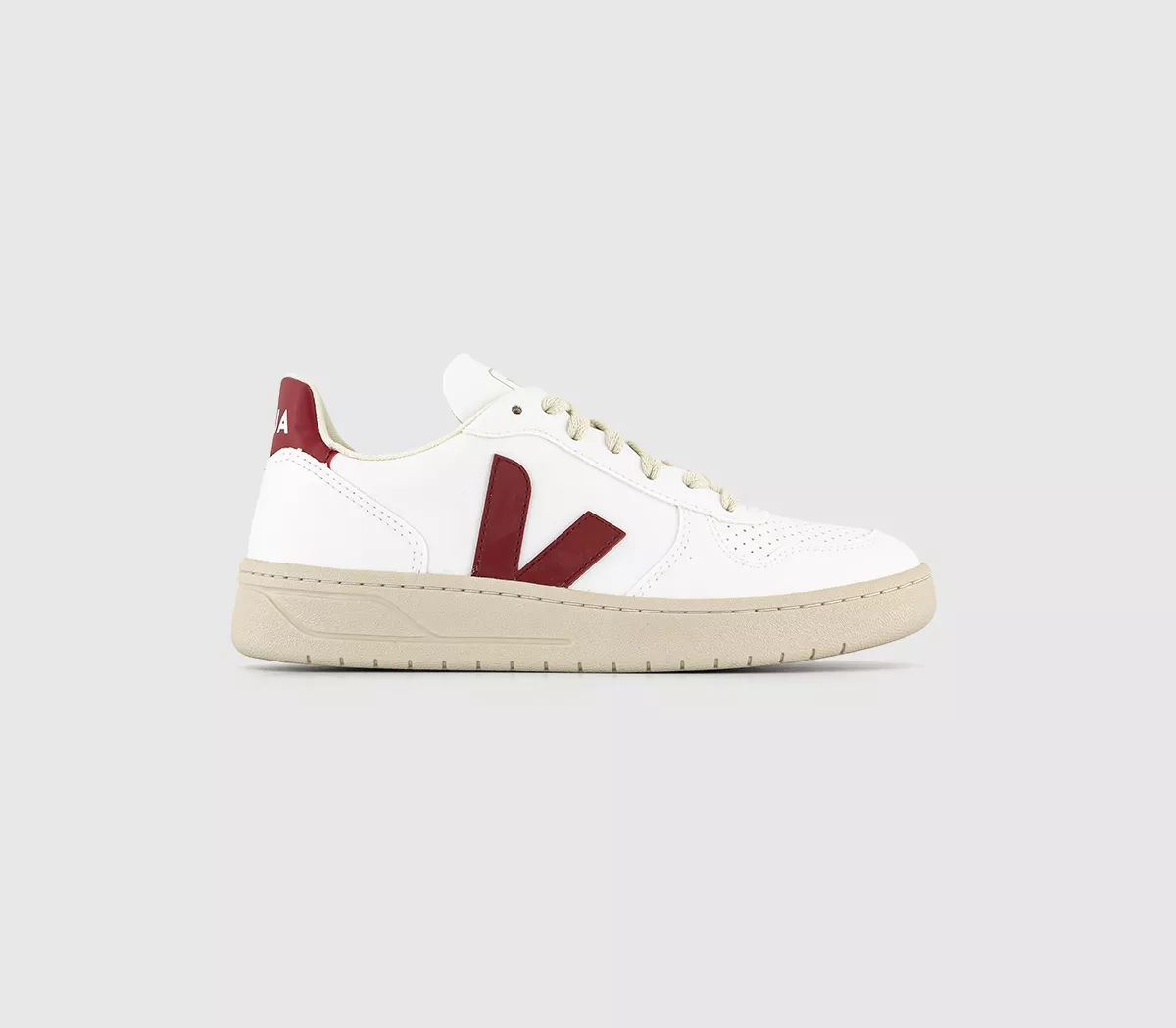 VEJA V-10 Trainers White Marsala F