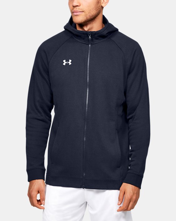 Men's UA Hustle Fleece Full Zip Hoodie