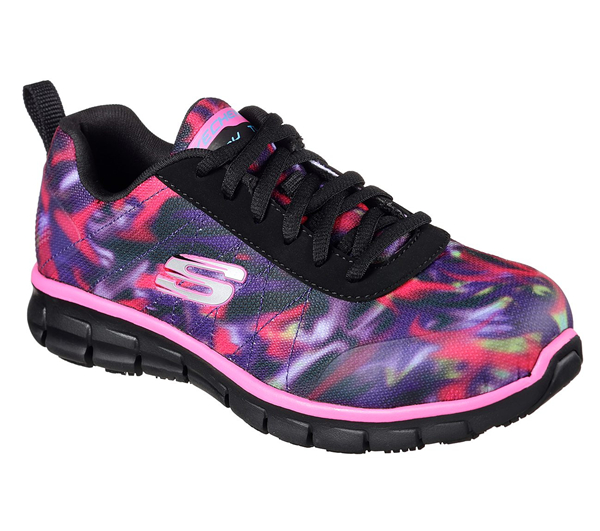 Skechers Women Work: Relaxed Fit Synergy - Arrey Alloy Toe Black/Multi
