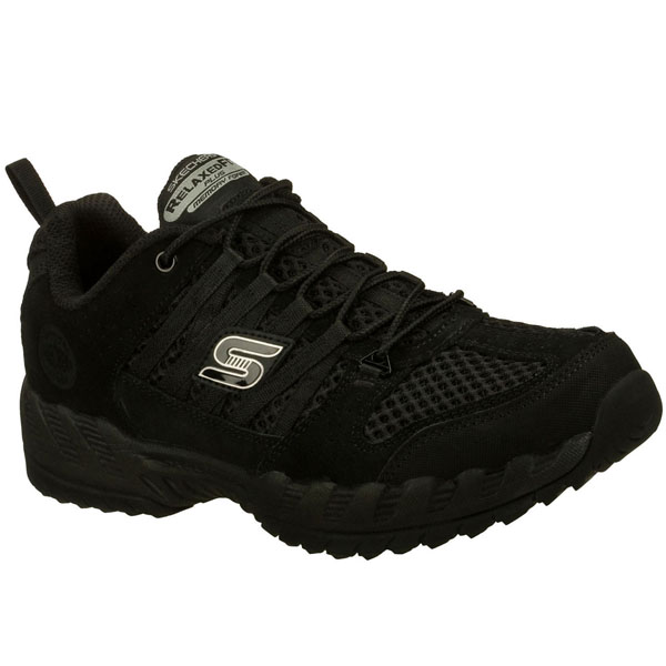 Skechers Men Extra Wide Fit (4E) Shoes - Outland Black/Charcoal