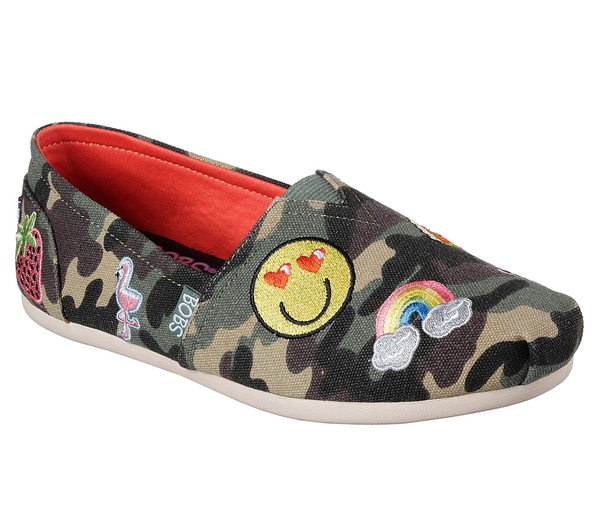 Skechers Women Bobs Plush - Perfect Patches Camouflage