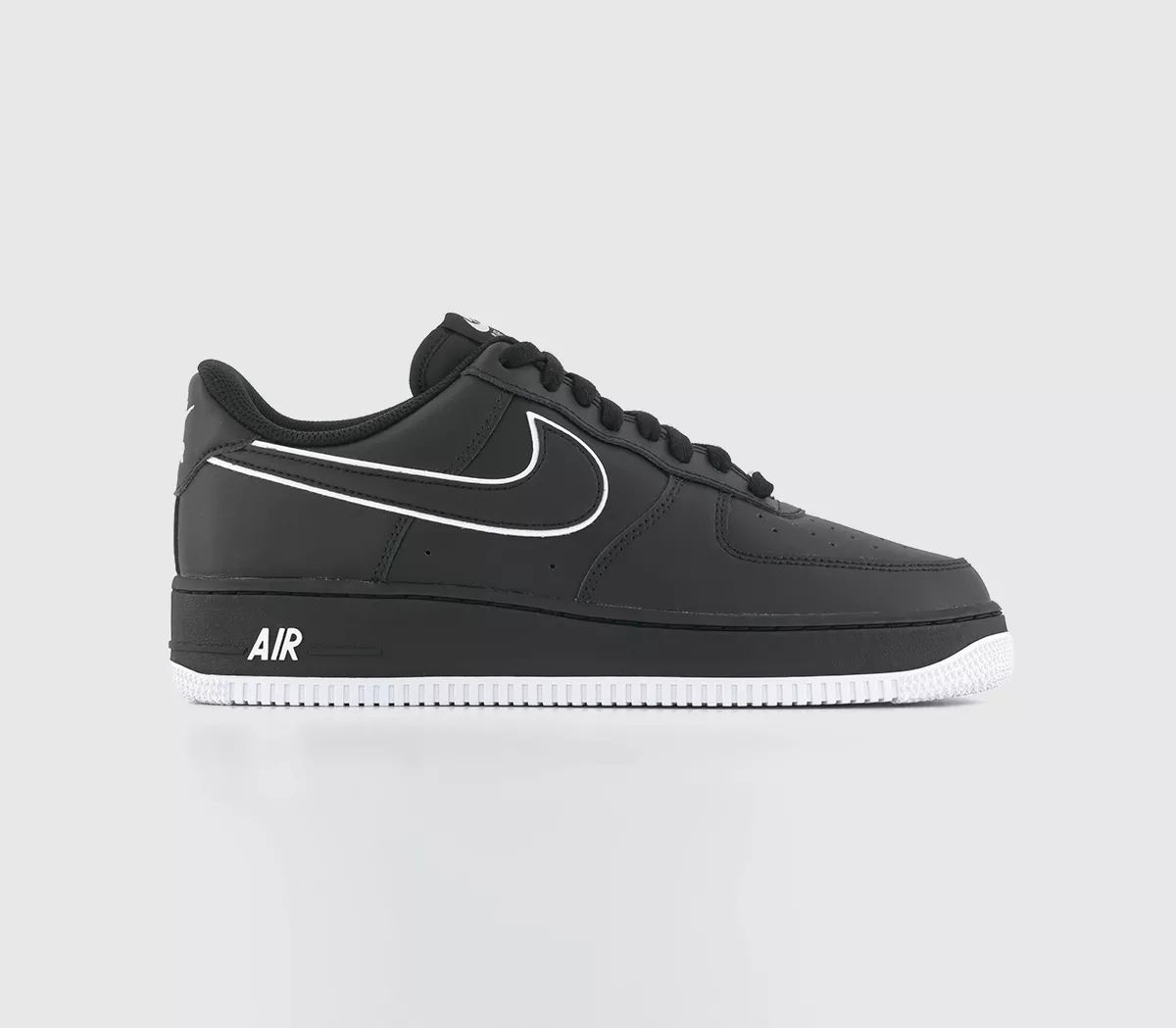 Nike Air Force 1 07 Trainers Black White Black