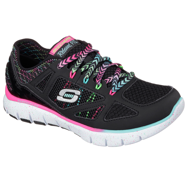 Skechers Women Relaxed Fit: Skech-Flex - Fashion Play Black/Multi