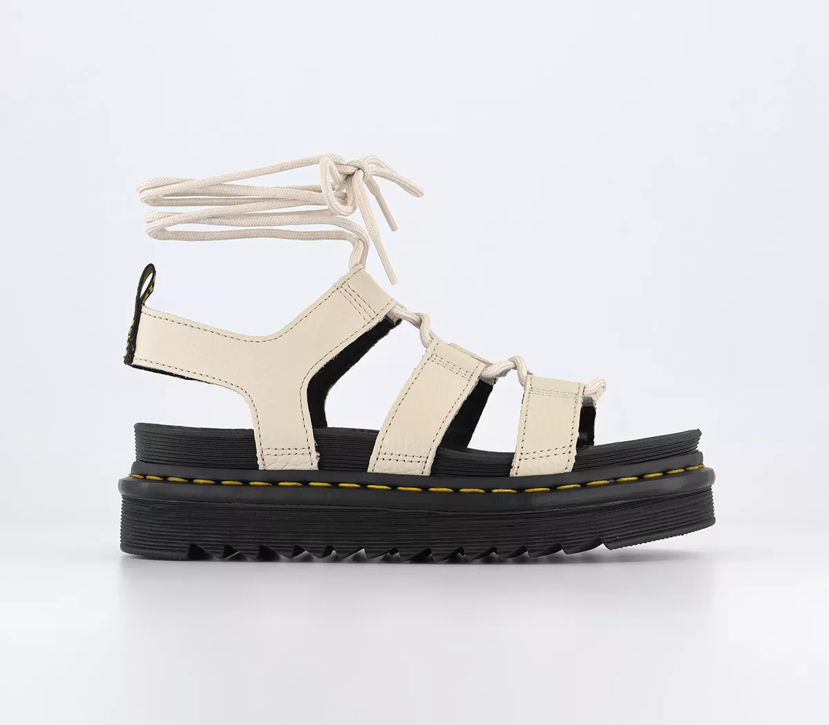 Dr. Martens Nartilla Sandals  Parchment Beige Milled Nappa