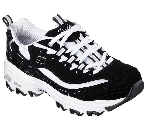 Skechers Women D'Lites - Biggest Fan Black/White