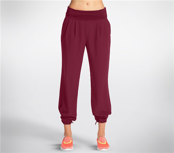 Skechers Women GO Walk Inspire Pant Burgundy