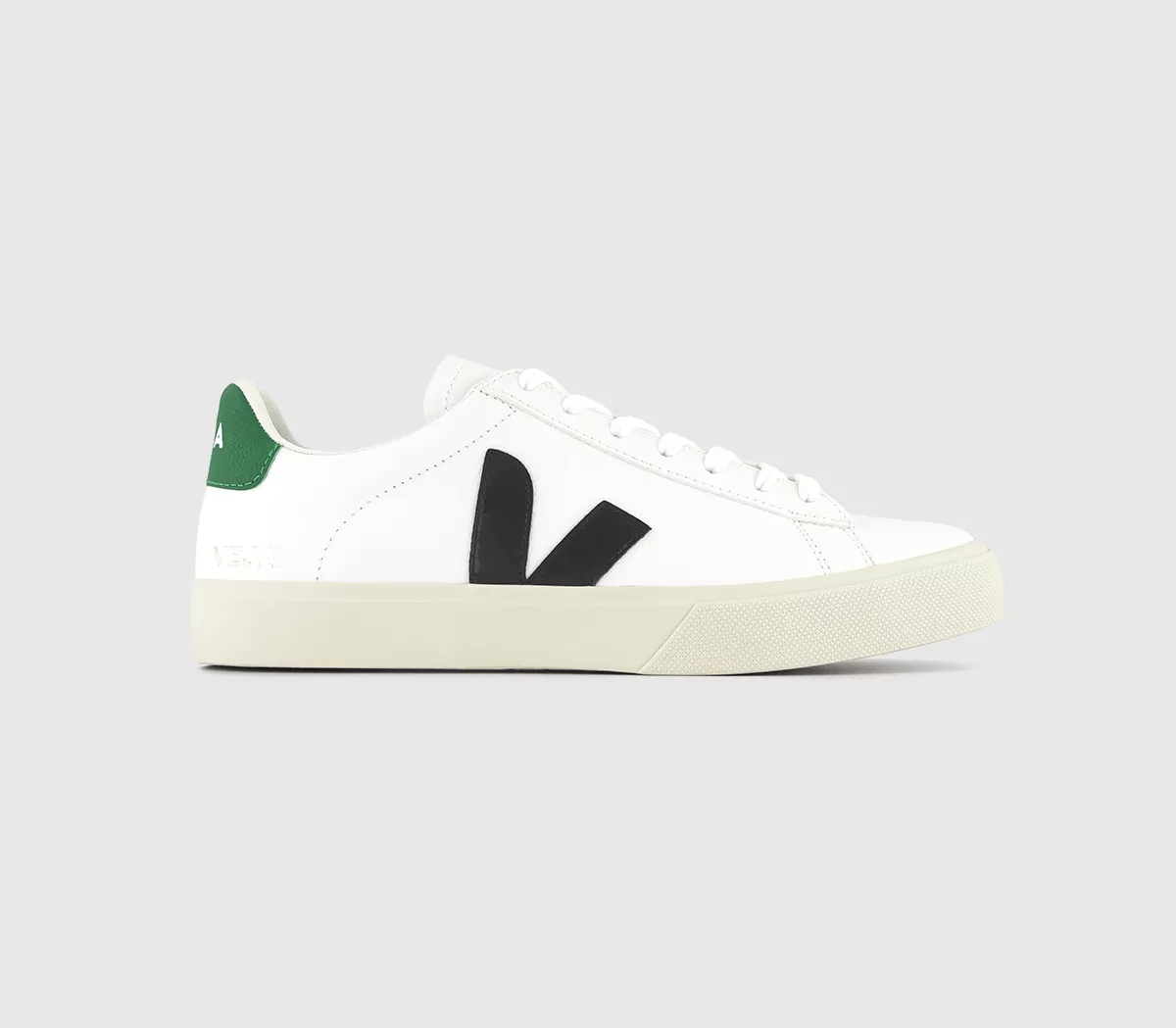 VEJA Campo Trainers Extra White Black Emeraude