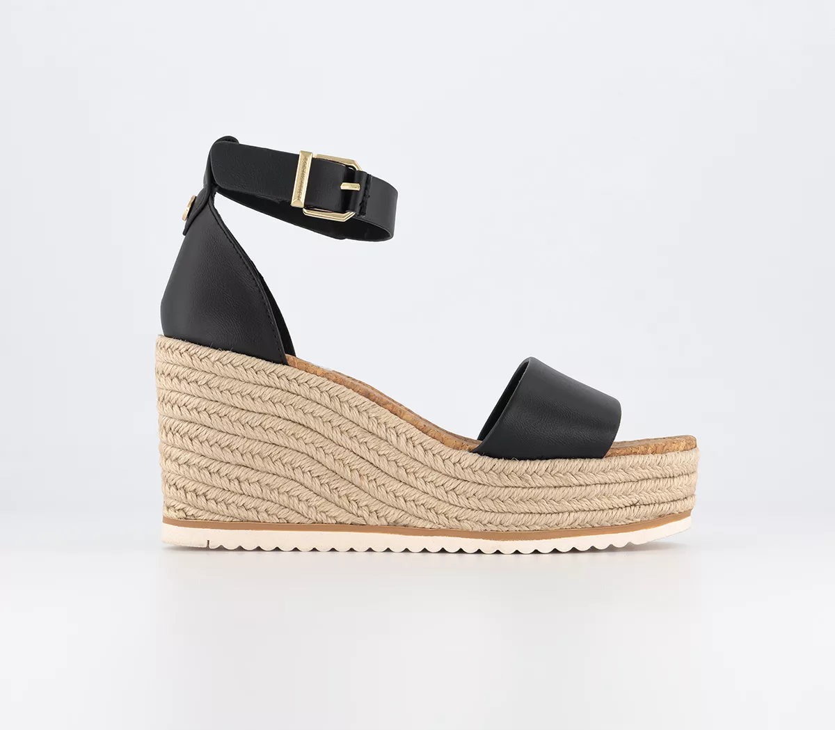 EARTHADDICT Morella Espadrille Wedges Black