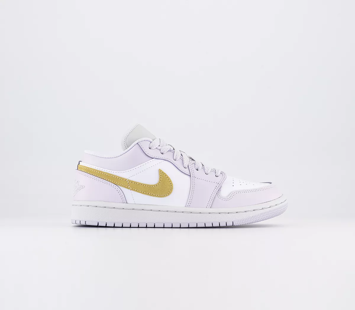 Jordan Air Jordan 1 Low Trainers Barely Grape Lemon Wash White