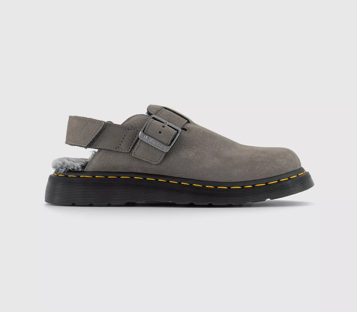 Dr. Martens Jorge Fur Lined II Clogs Nickel Grey